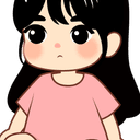 Chibi-style drawing of a child with rosy cheeks: A close-up illustration of a sweet but serious-looking baby or toddler.