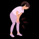 "Close-up of varicose veins on a pregnant woman's legs, a common circulatory issue during pregnancy due to increased blood volume"