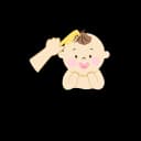 "3D ultrasound image showing fetal hair development in the womb during the third trimester of pregnancy"