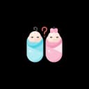 "Ultrasound scan showing twin fetuses, one male and one female, developing side by side in the womb during pregnancy"