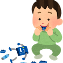 Baby playing with colorful toys, grasping and transferring them between hands to develop hand-eye coordination and fine motor skills.