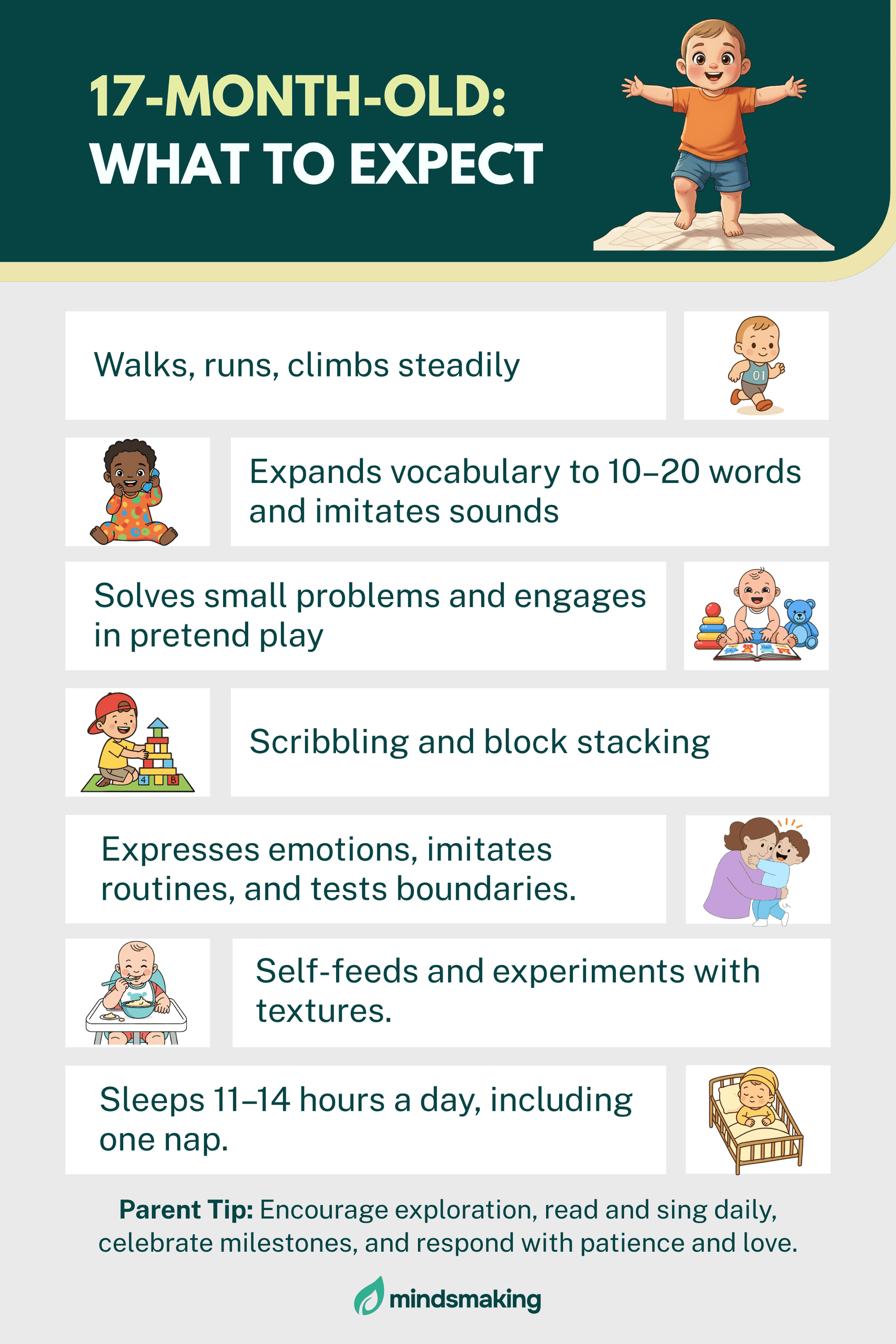 17-Month-Old Toddler Development and What to Expect