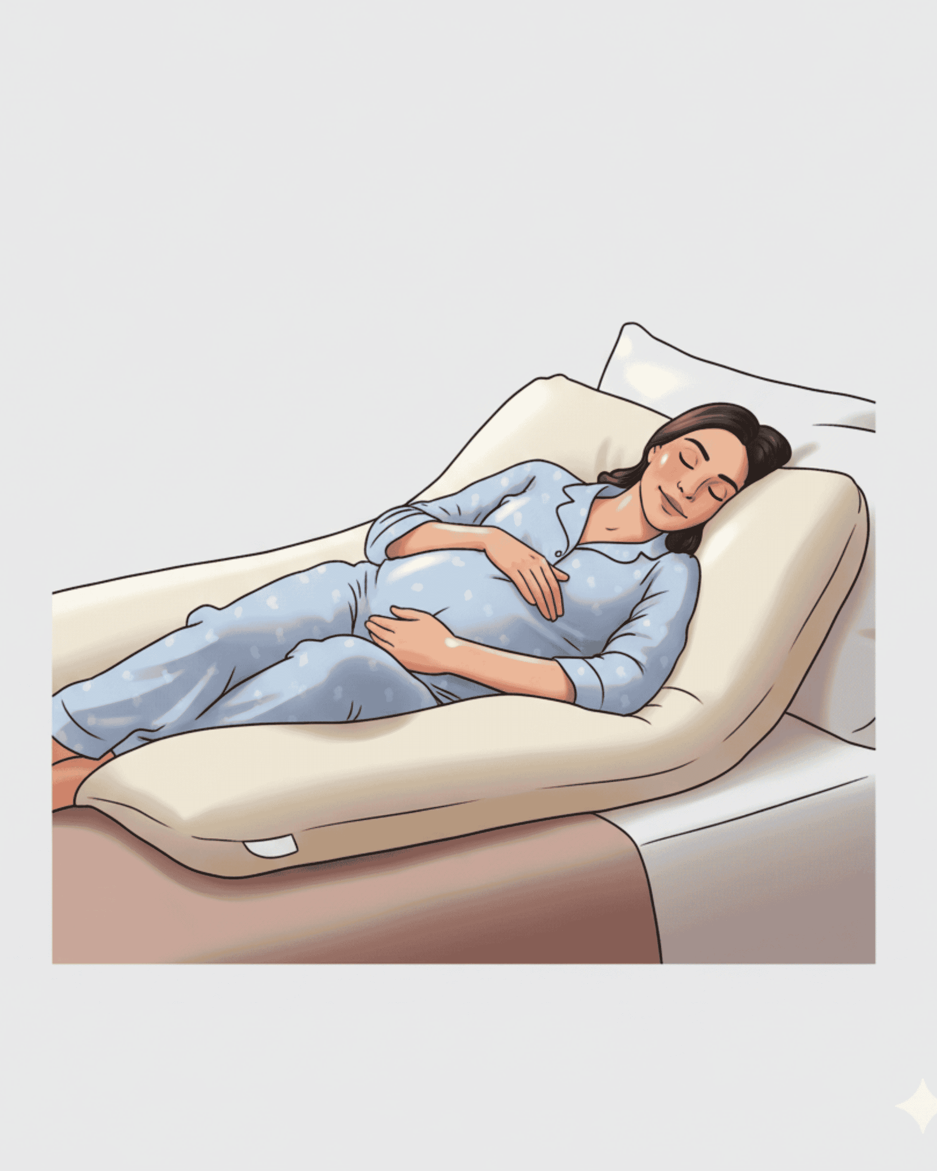 Side-Lying with a Pillow Behind the Back