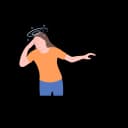 A pregnant woman feeling dizzy.