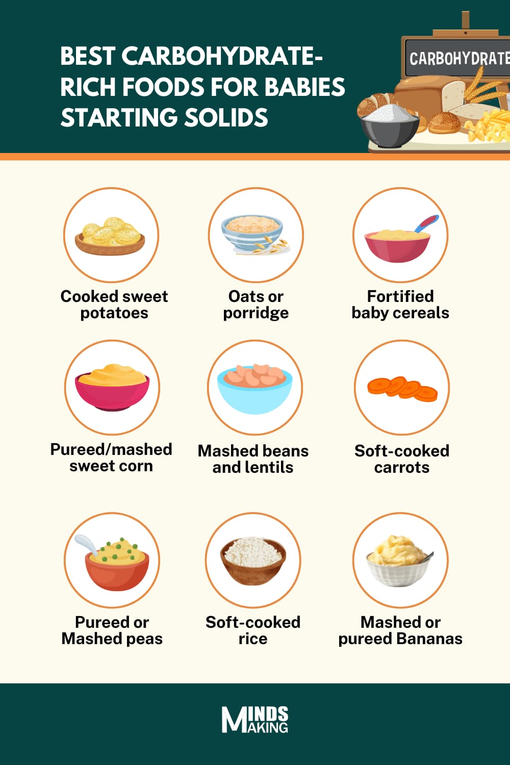 Best Carbohydrate-Rich Foods for Babies Starting Solids