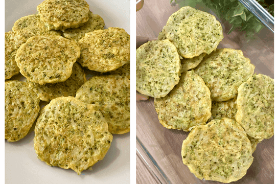 "Transfer cooked fritters to a paper towel-lined plate to remove excess oil and let cool before serving."