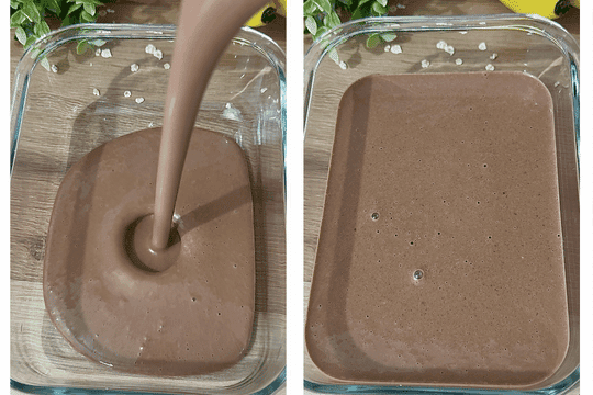 Pour the smoothie mixture into a glass bowl