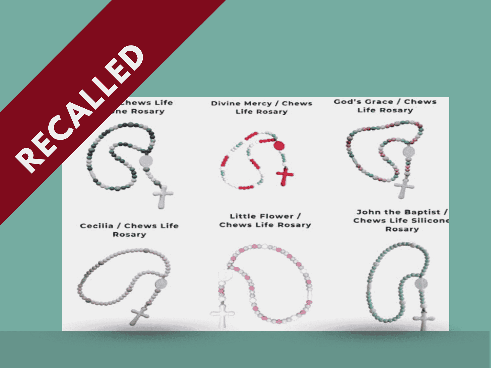 Silicone Rosary and Decade Teethers Recall