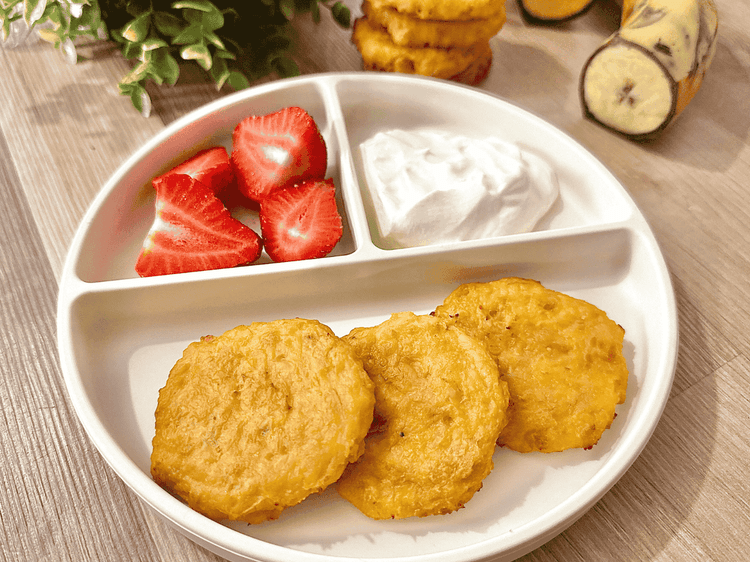 Baked Cheesy Plantain Fritters