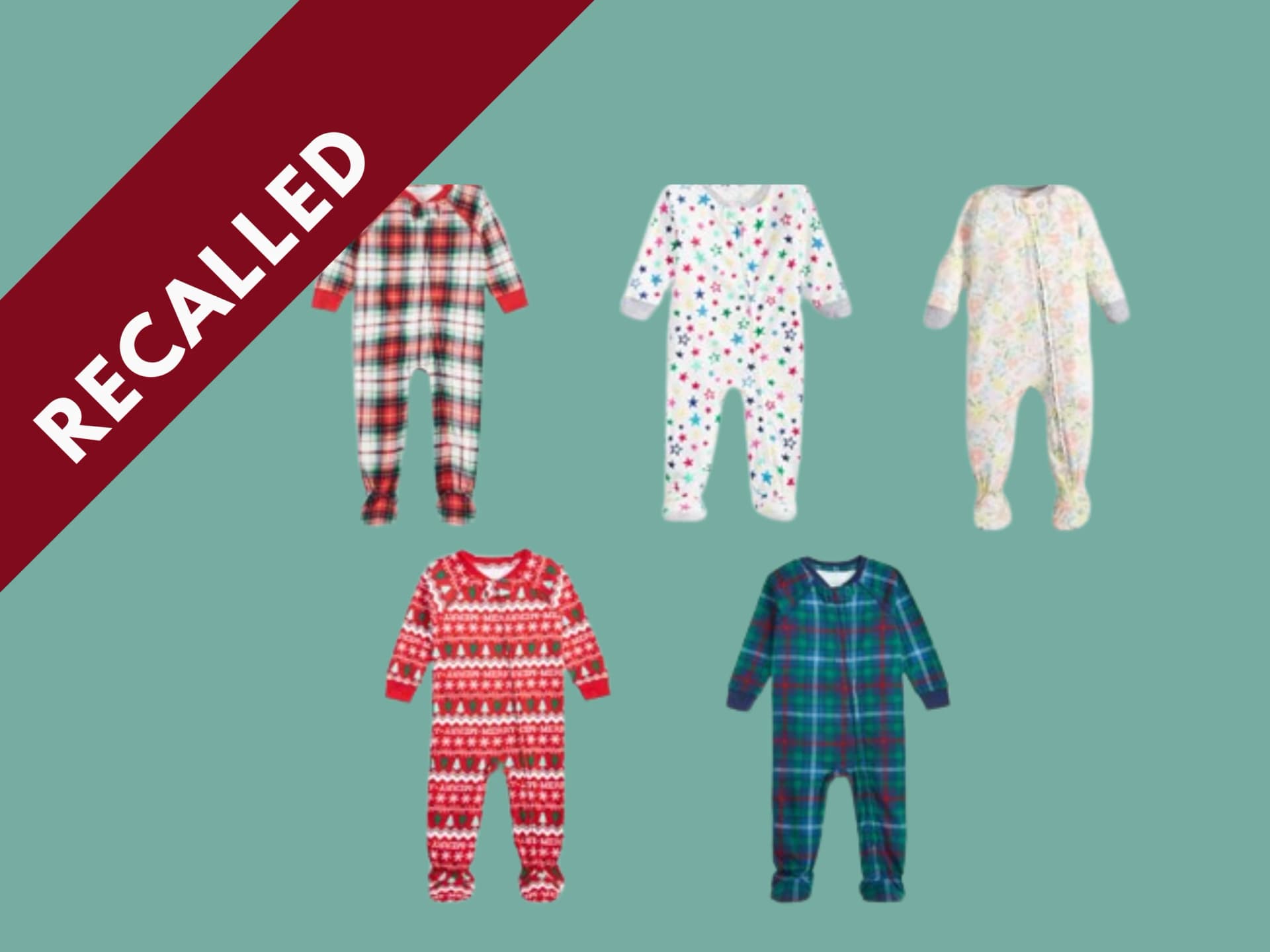 Macy’s Holiday Lane Infant Footed Pajamas Recall