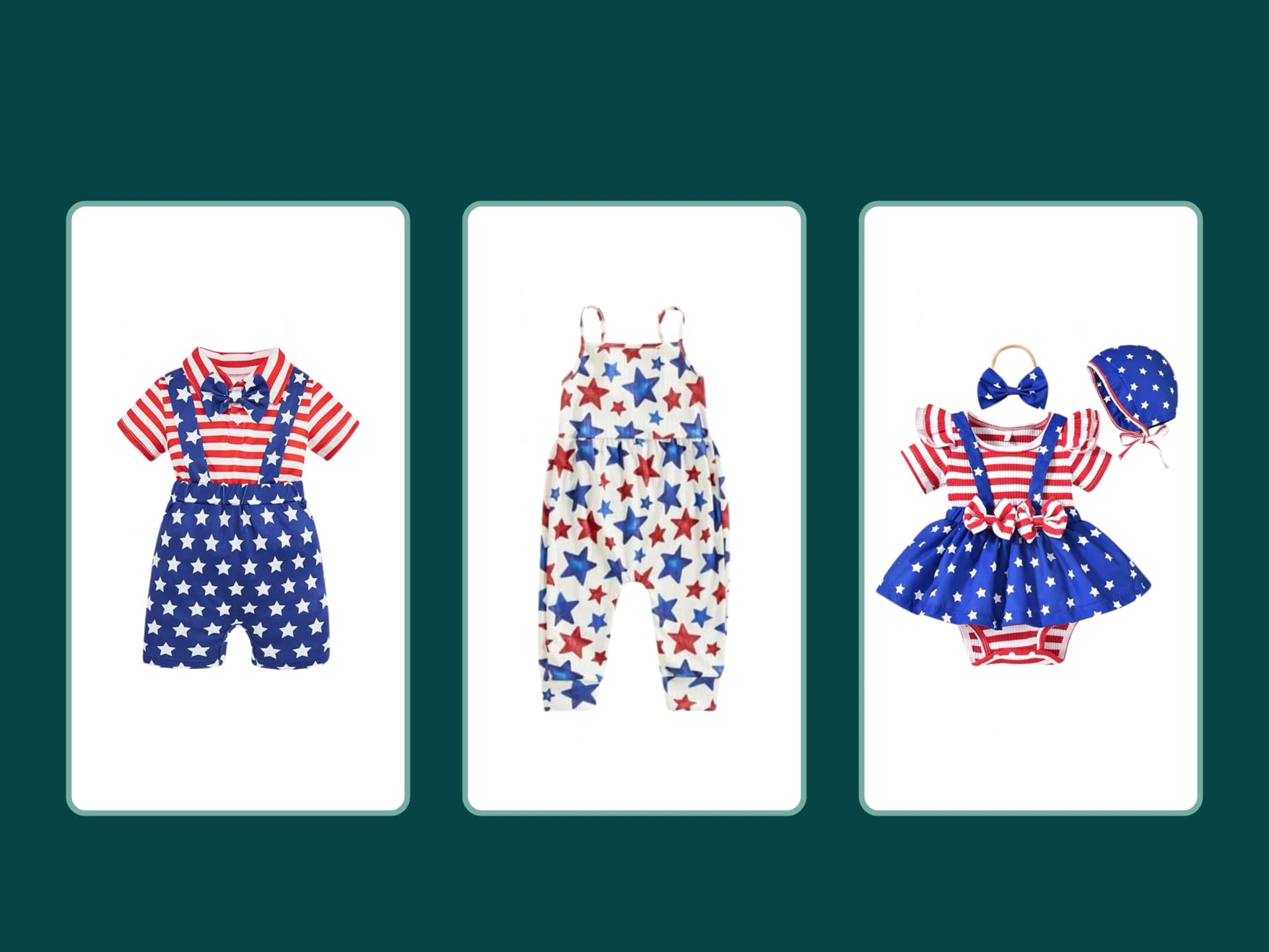 Best Red, White, and Blue Baby Romper for 4th of July