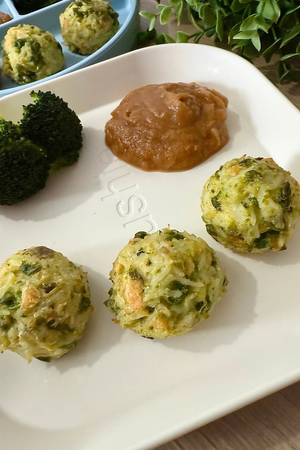 salmon, rice and pea balls