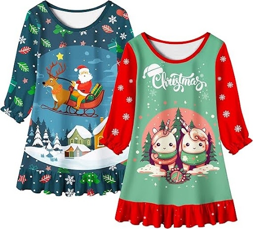 Best Christmas Gown Sleepwear for Girls